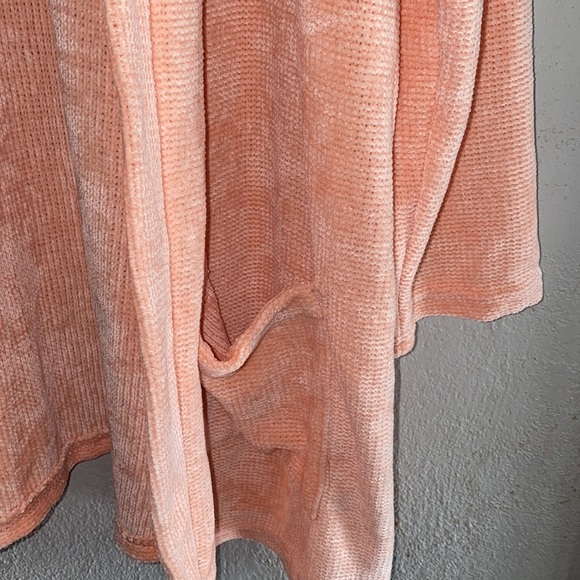 Pink Rose Everyday Peach Size 1X Longline Cardigan - Picture 2 of 5